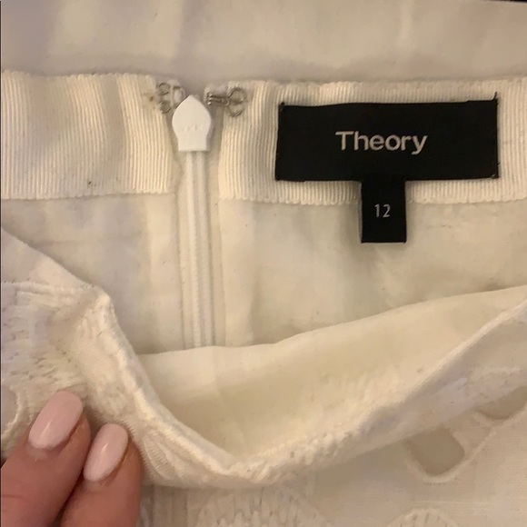Theory scallop hem white eyelet skirt - Picture 5 of 5